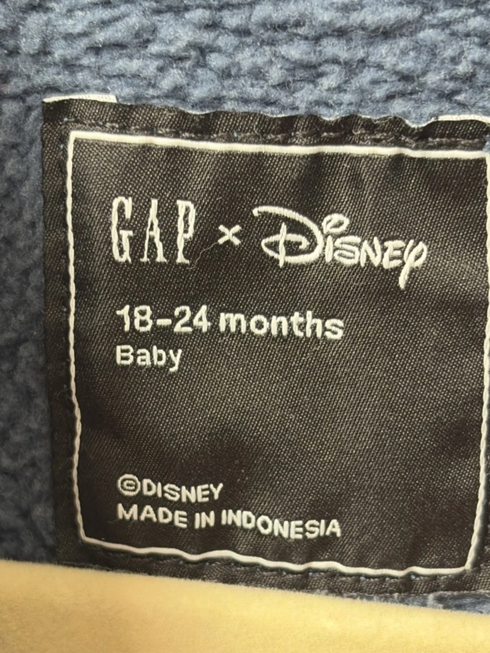 GAP x Disney 18-24 Months Mickey Hooded One-Piece Bodysuit